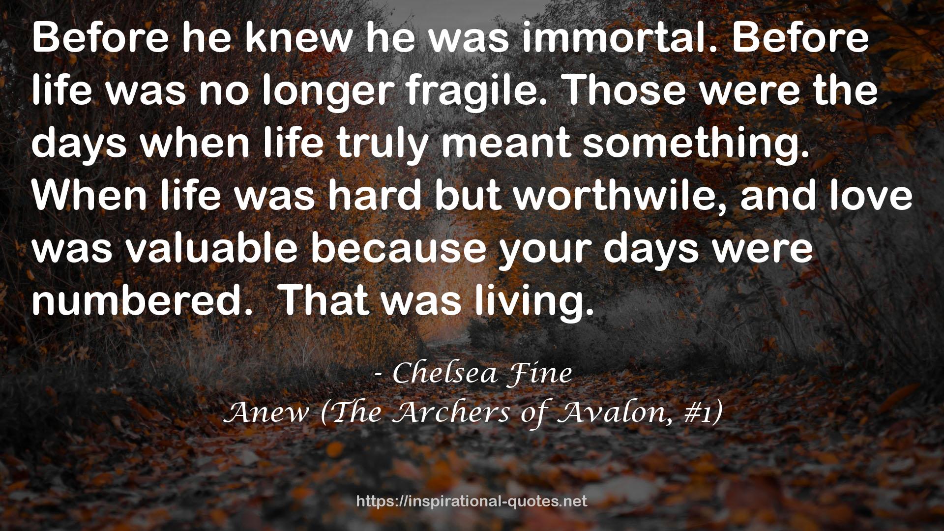 Anew (The Archers of Avalon, #1) QUOTES