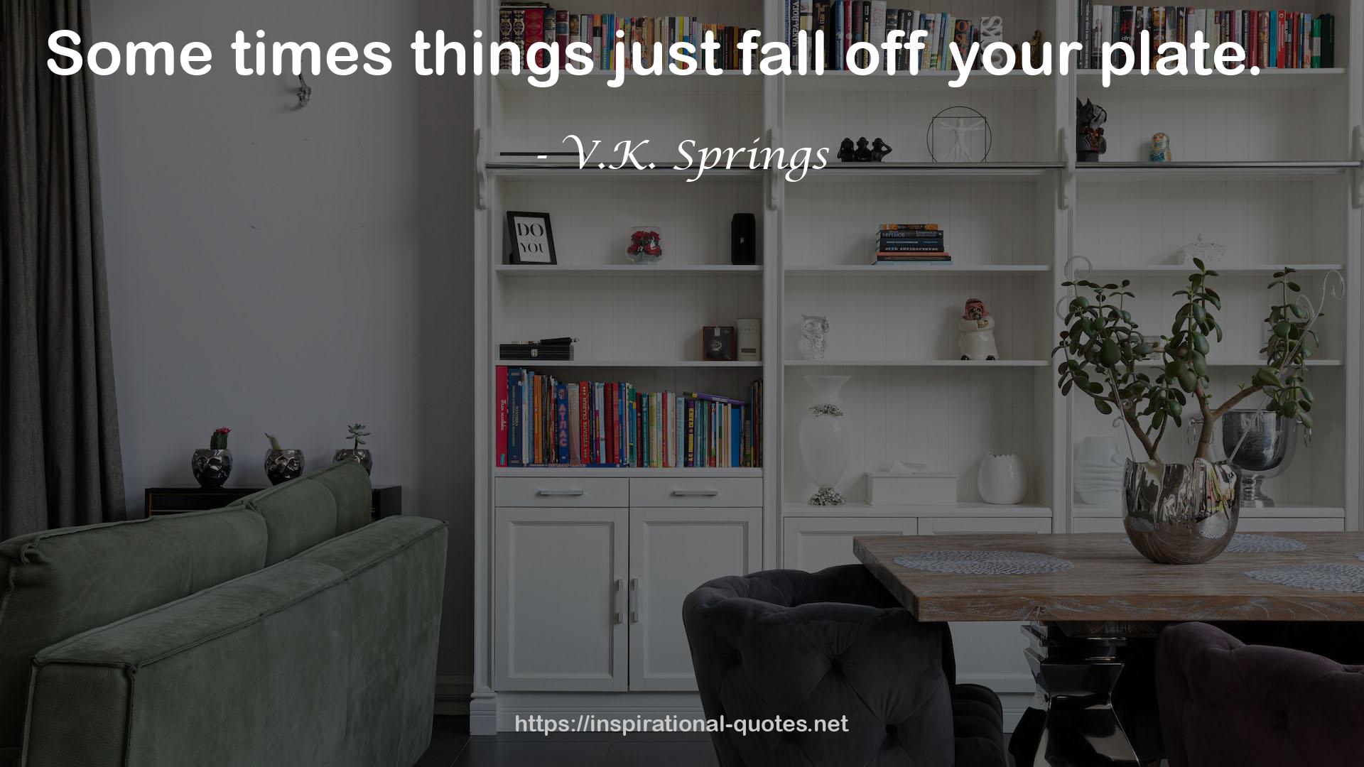 V.K. Springs QUOTES