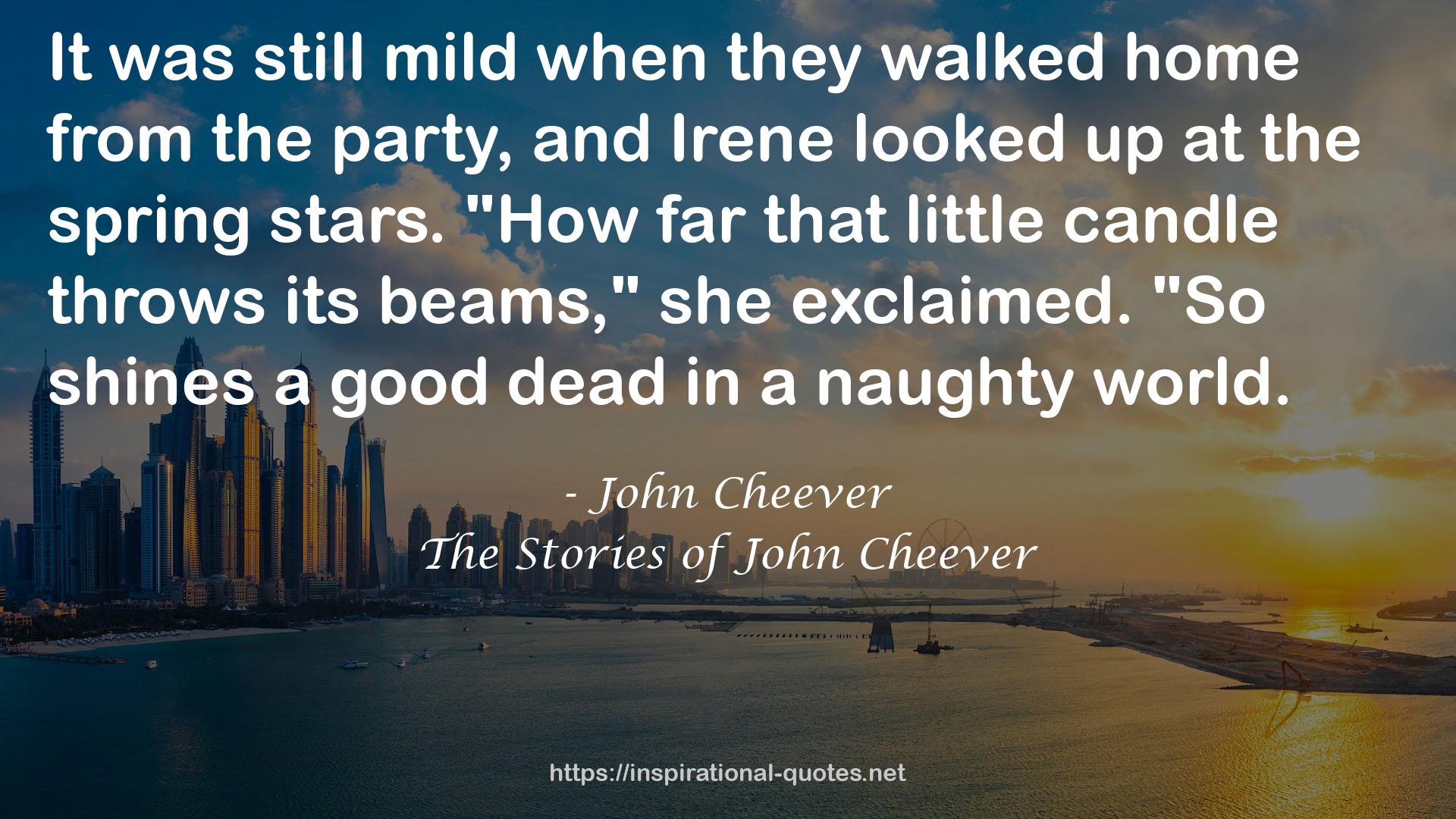 The Stories of John Cheever QUOTES