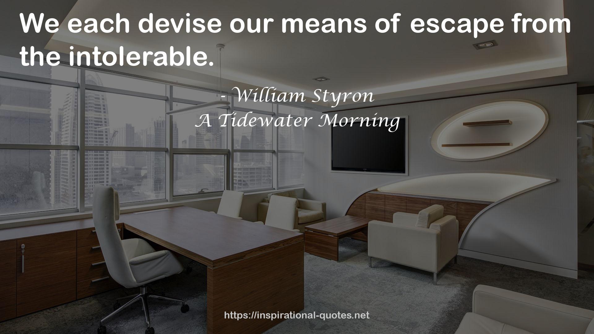 A Tidewater Morning QUOTES