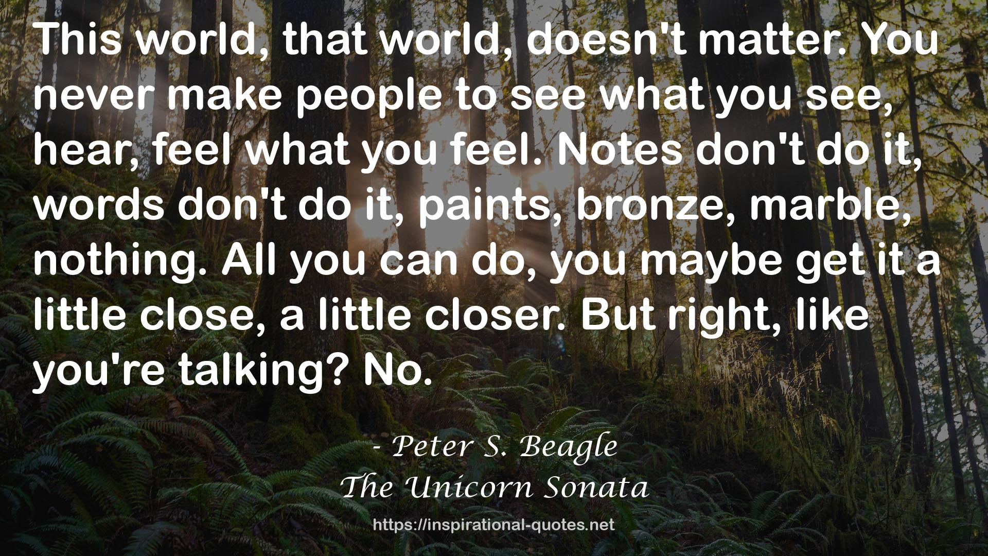 The Unicorn Sonata QUOTES