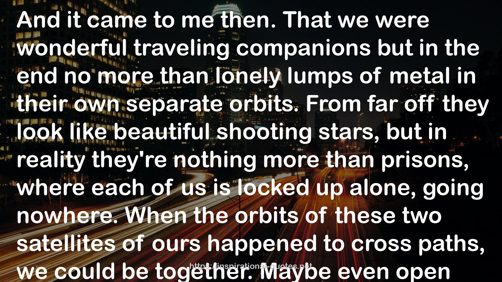 orbits  QUOTES