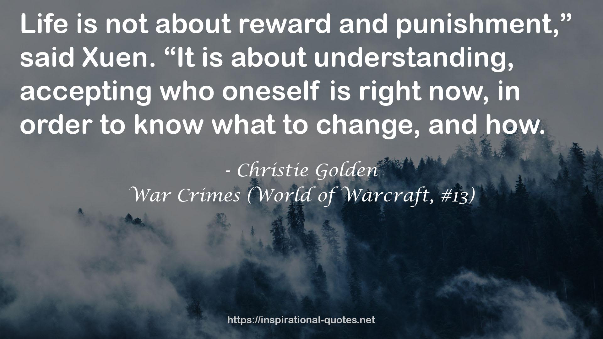 War Crimes (World of Warcraft, #13) QUOTES
