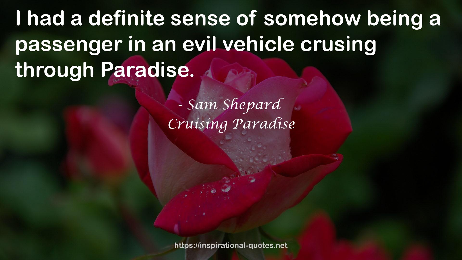 Cruising Paradise QUOTES