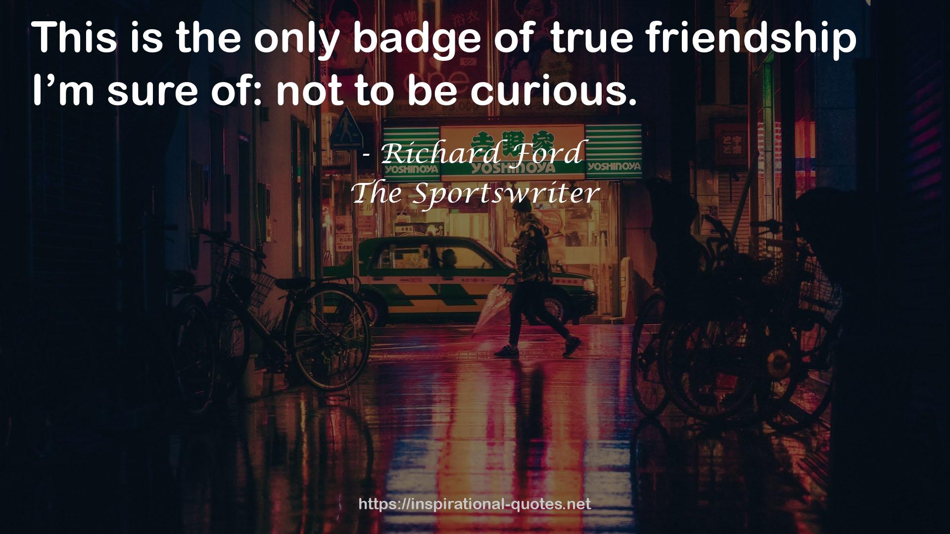 The Sportswriter QUOTES