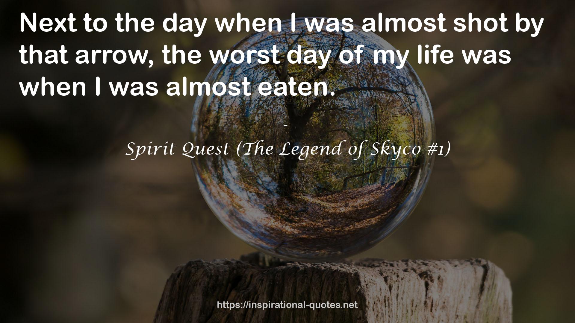 Spirit Quest (The Legend of Skyco #1) QUOTES
