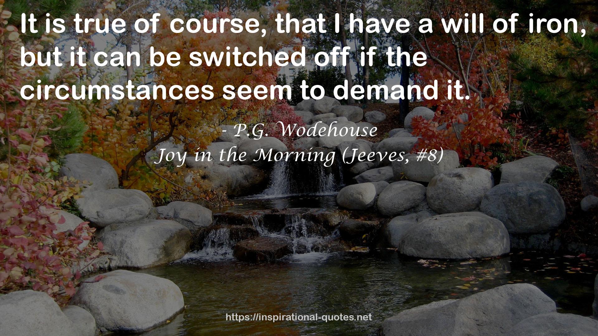 P.G. Wodehouse QUOTES