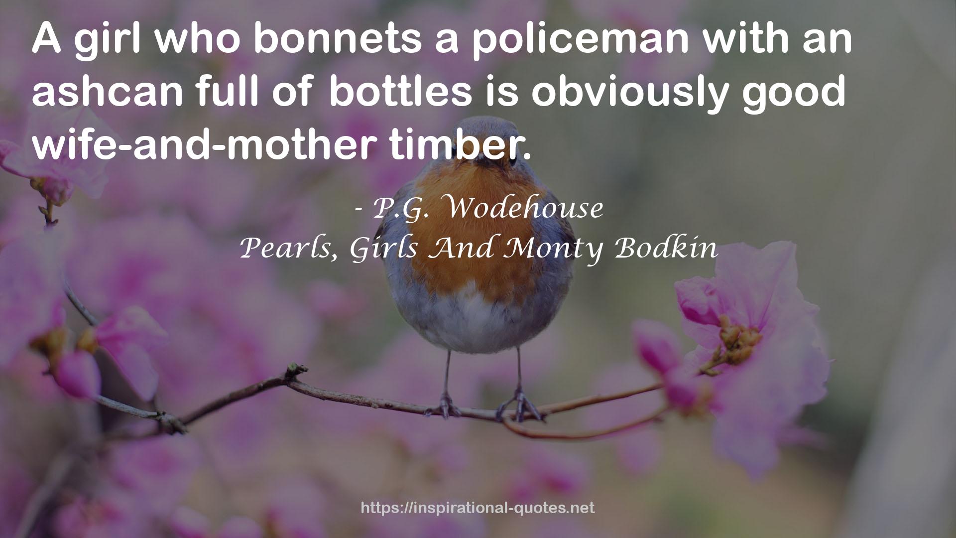 Pearls, Girls And Monty Bodkin QUOTES