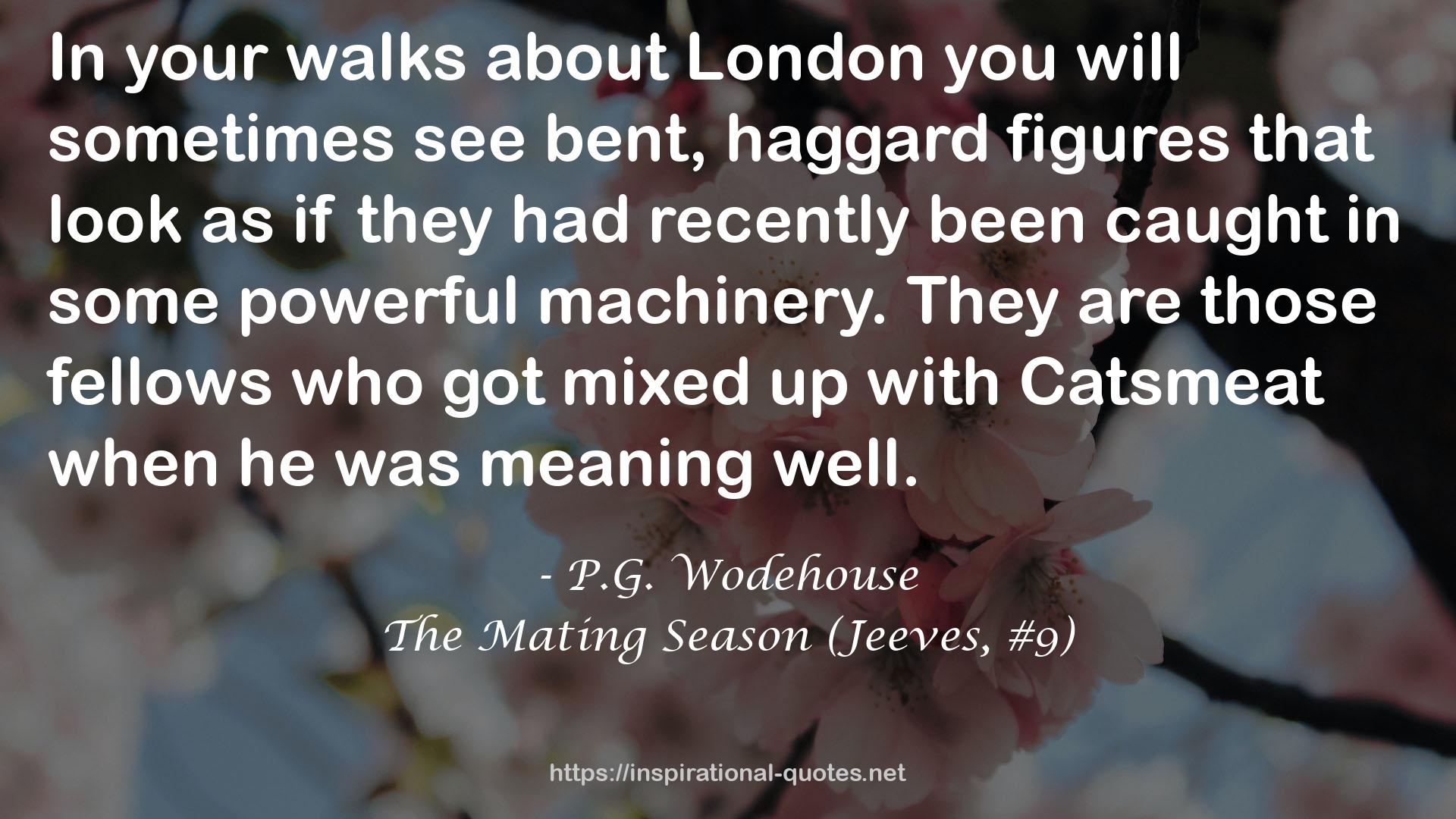 The Mating Season (Jeeves, #9) QUOTES