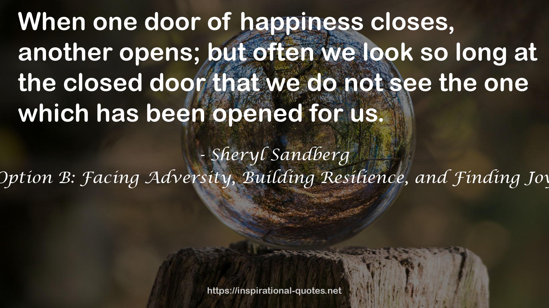 the closed door  QUOTES