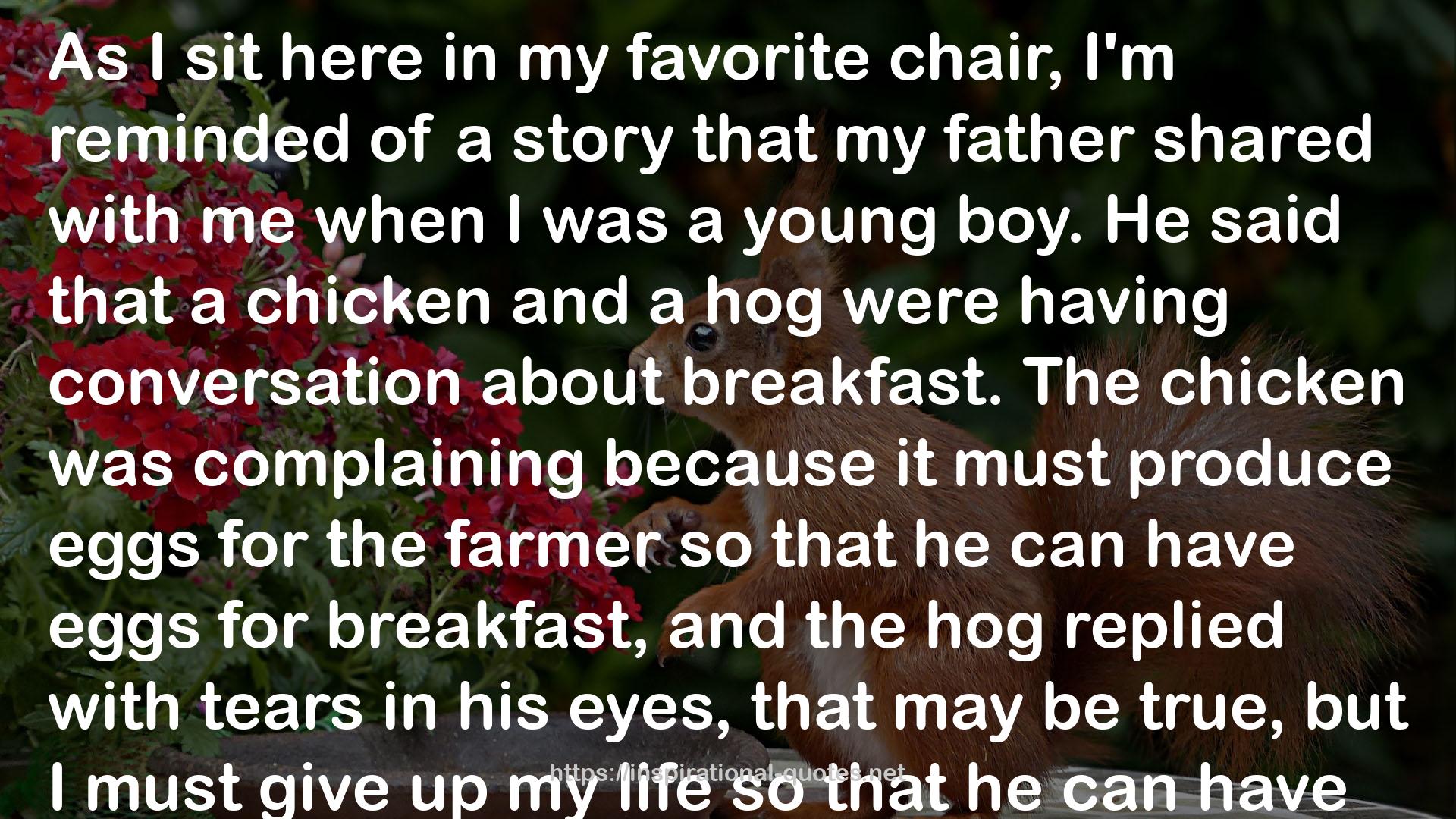 a hog  QUOTES