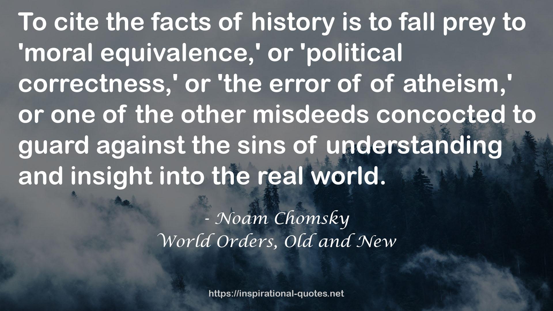 World Orders, Old and New QUOTES