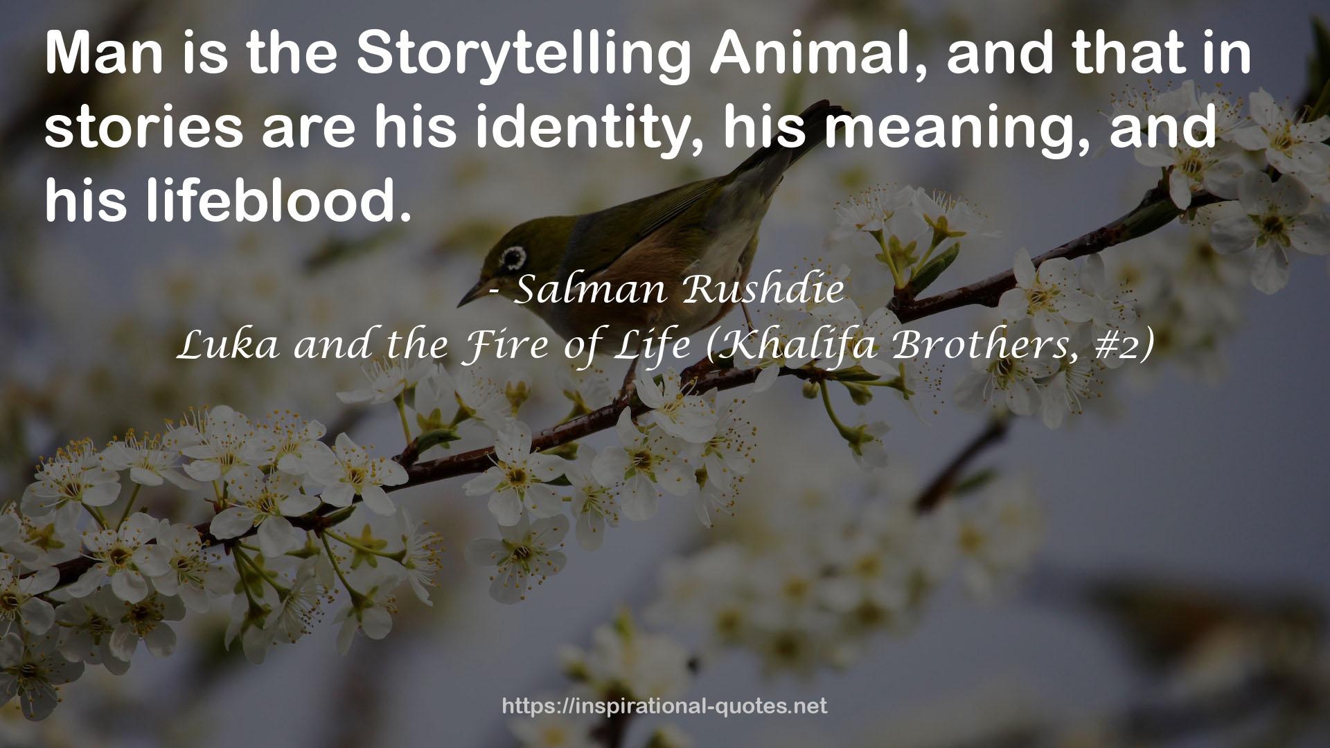 Luka and the Fire of Life (Khalifa Brothers, #2) QUOTES