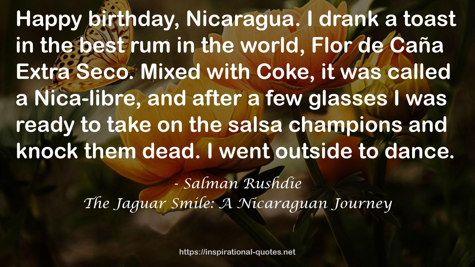 The Jaguar Smile: A Nicaraguan Journey QUOTES