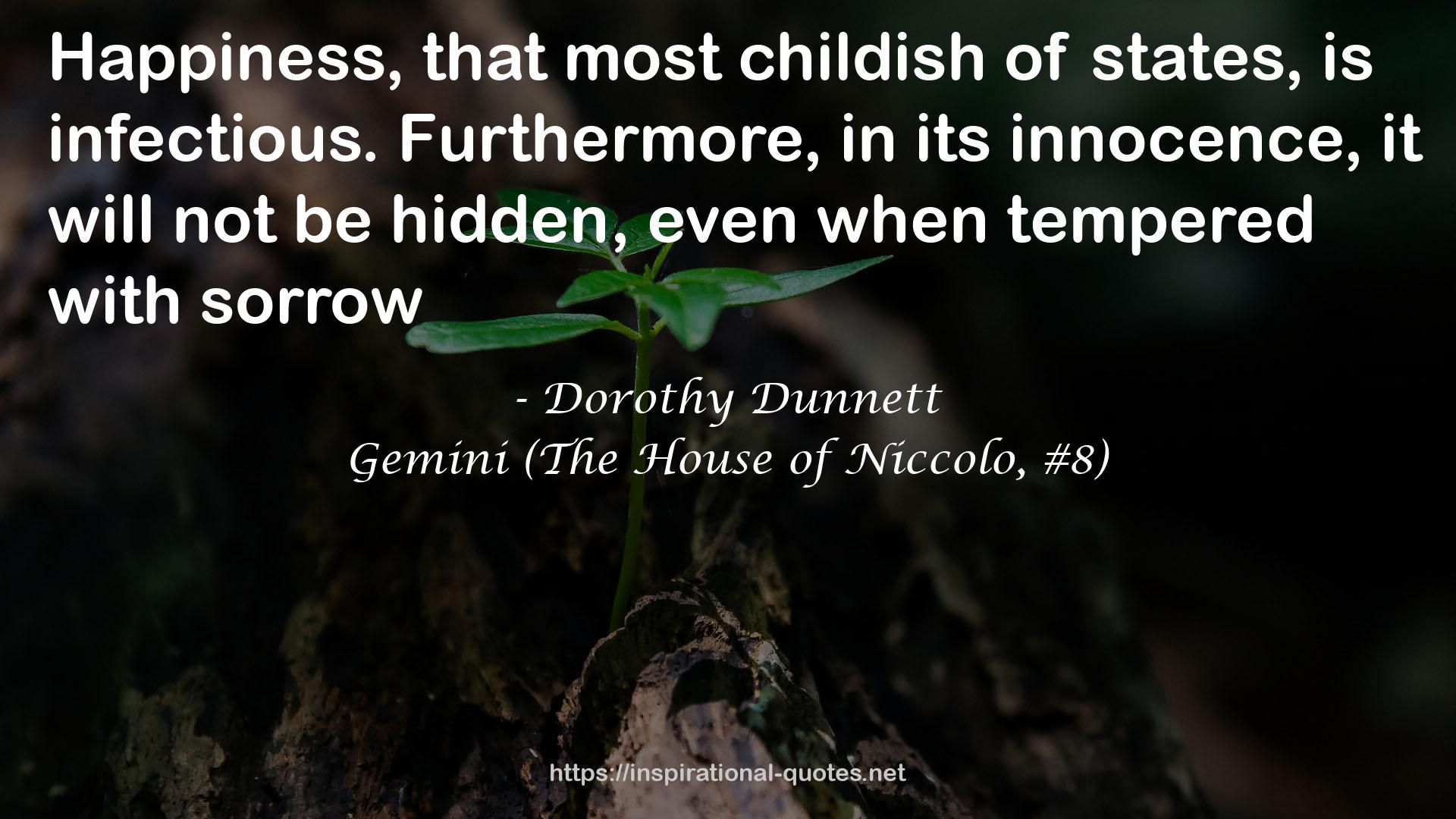 Gemini (The House of Niccolo, #8) QUOTES