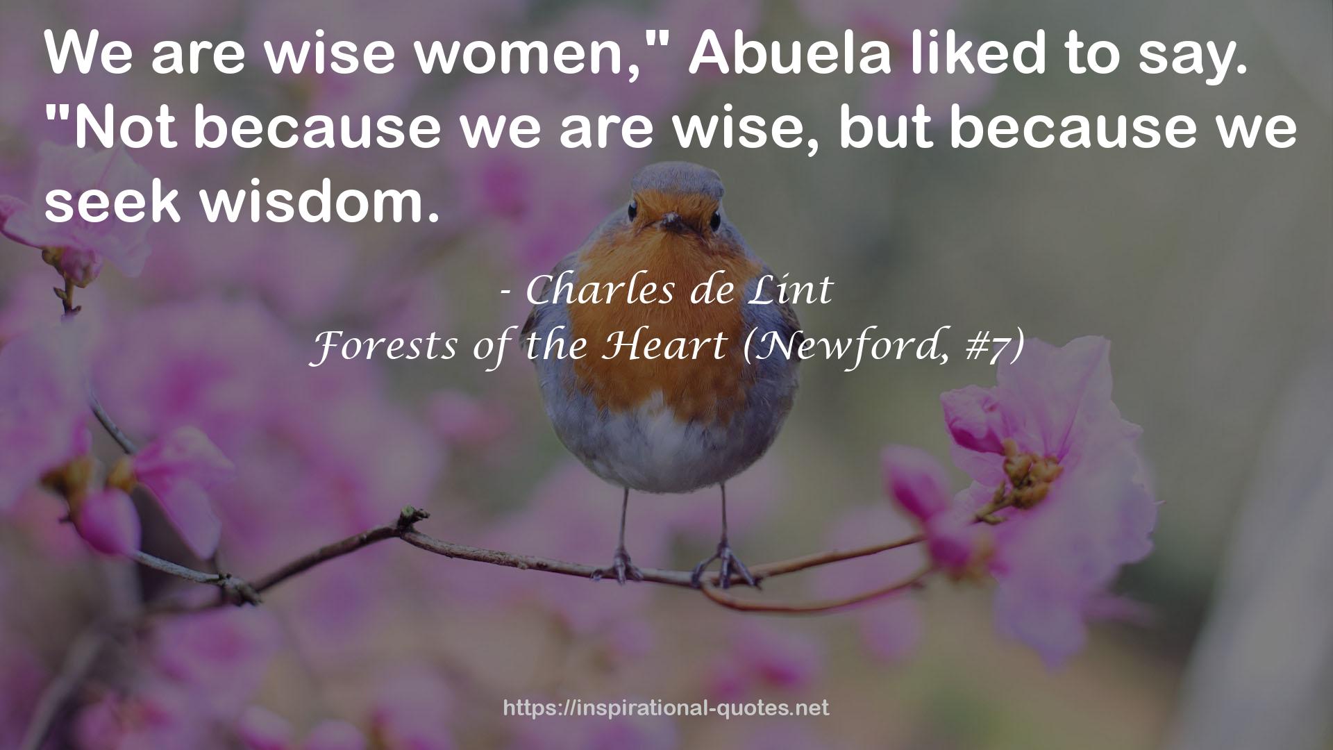 Forests of the Heart (Newford, #7) QUOTES