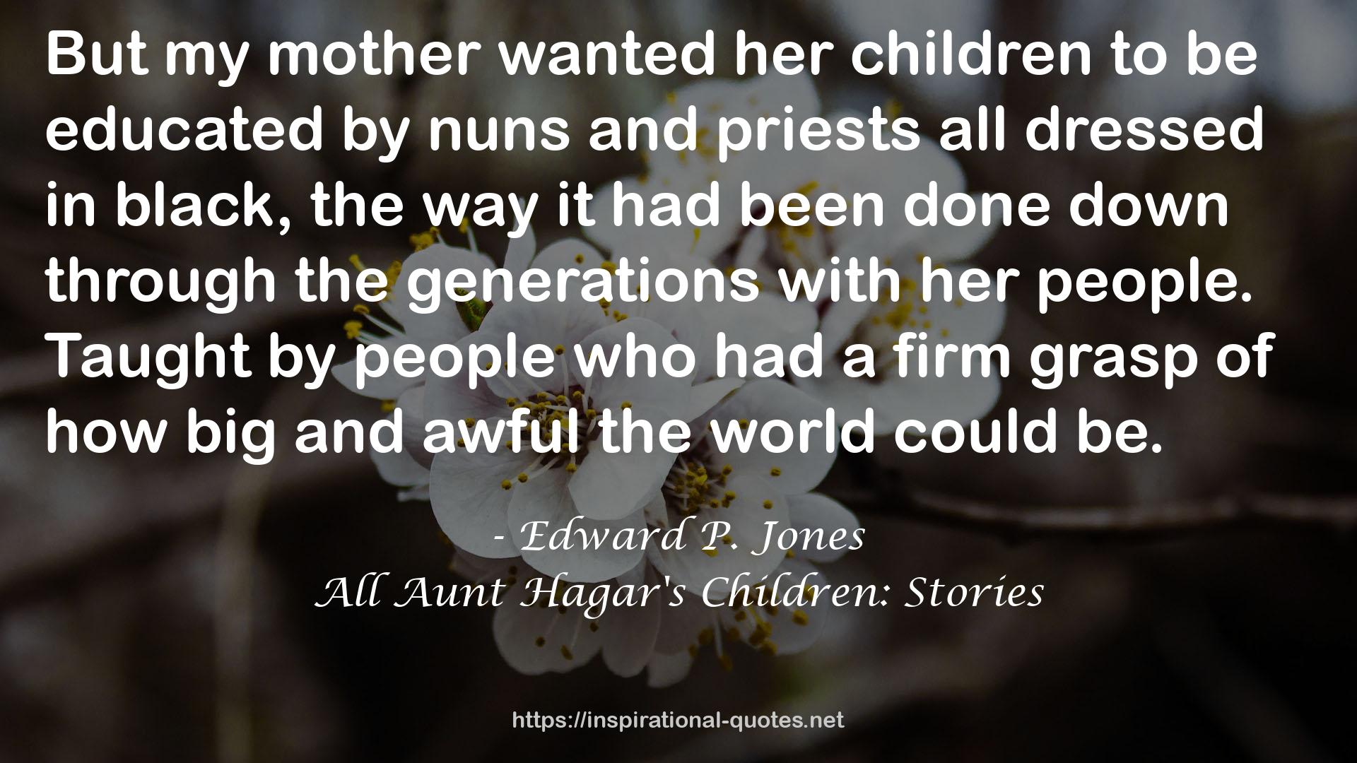All Aunt Hagar's Children: Stories QUOTES
