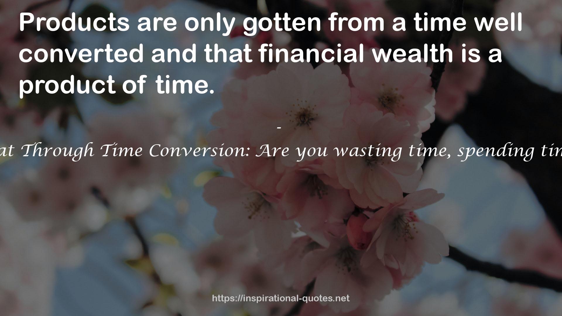 financial wealth  QUOTES