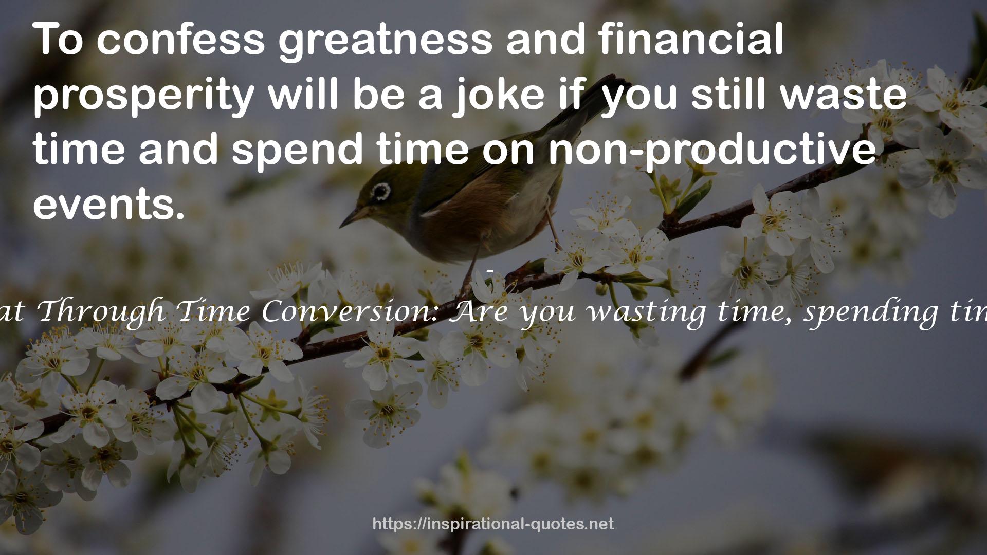 financial prosperity  QUOTES