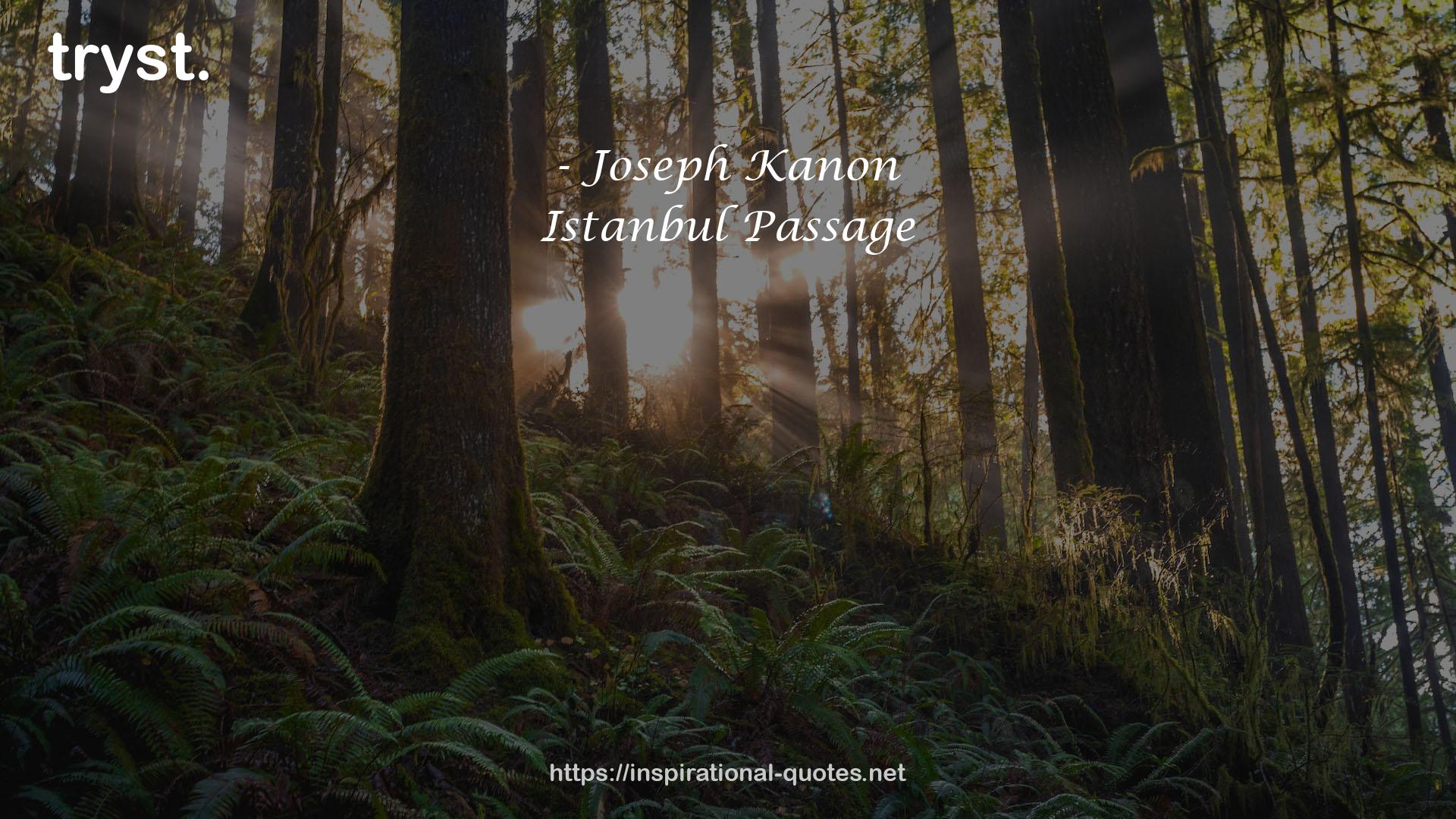 Joseph Kanon QUOTES