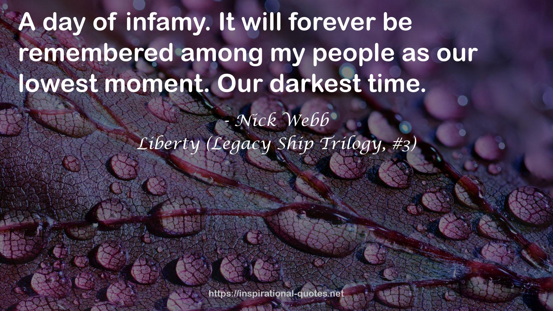 Liberty (Legacy Ship Trilogy, #3) QUOTES