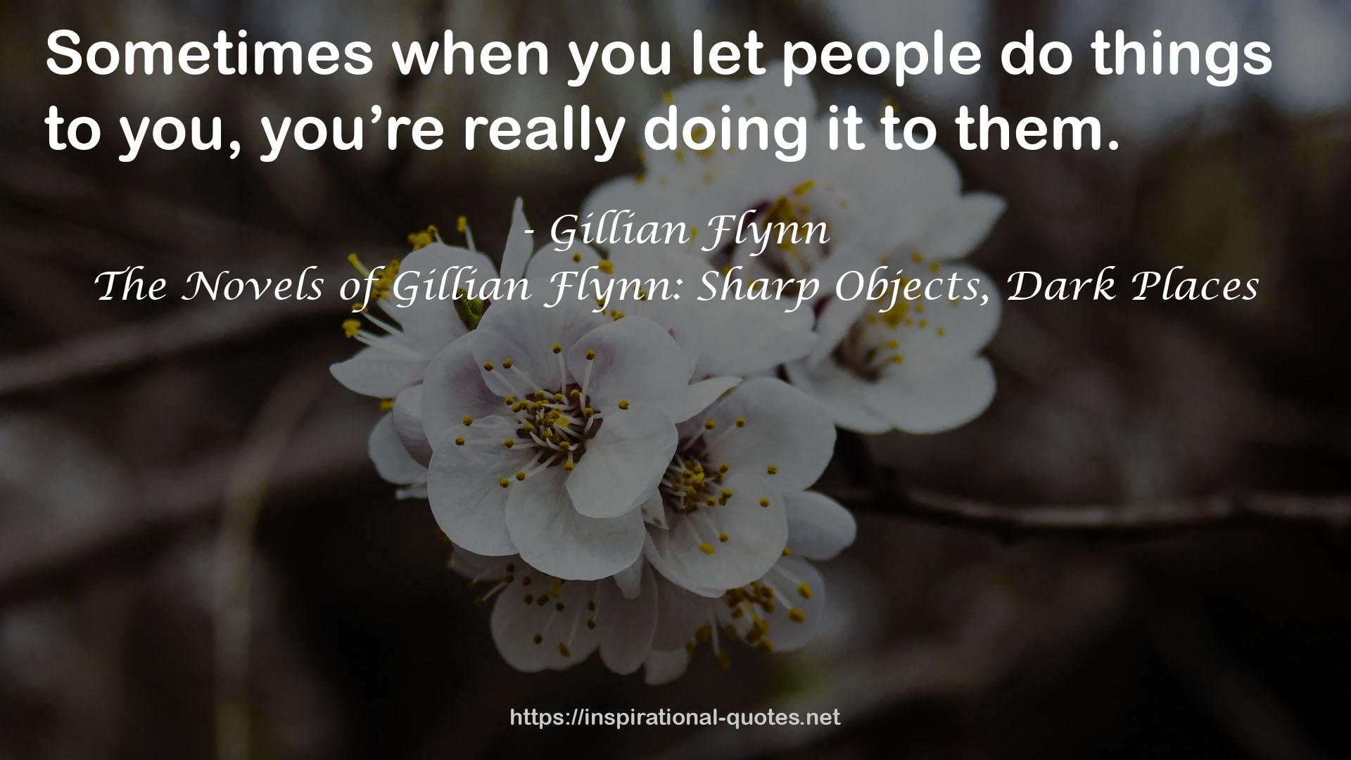 The Novels of Gillian Flynn: Sharp Objects, Dark Places QUOTES