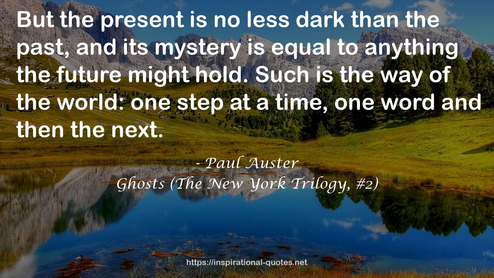 Ghosts (The New York Trilogy, #2) QUOTES