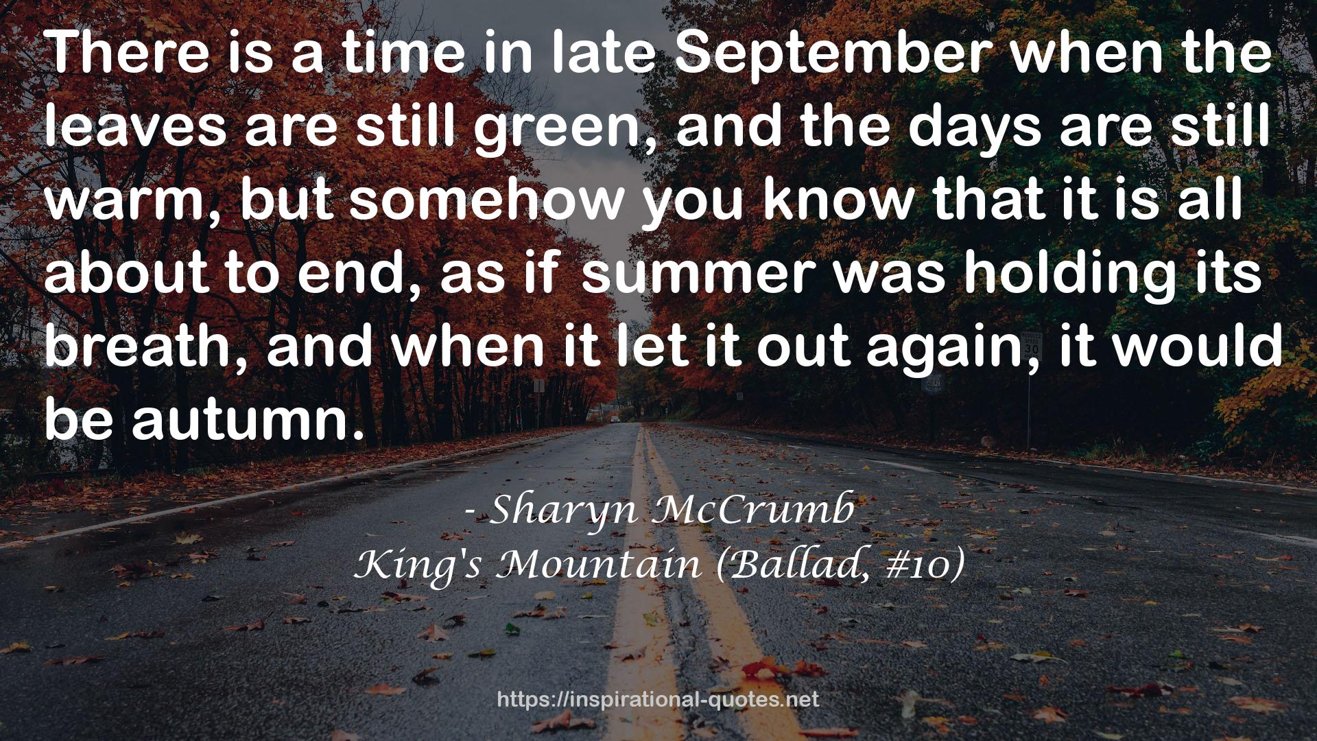 King's Mountain (Ballad, #10) QUOTES