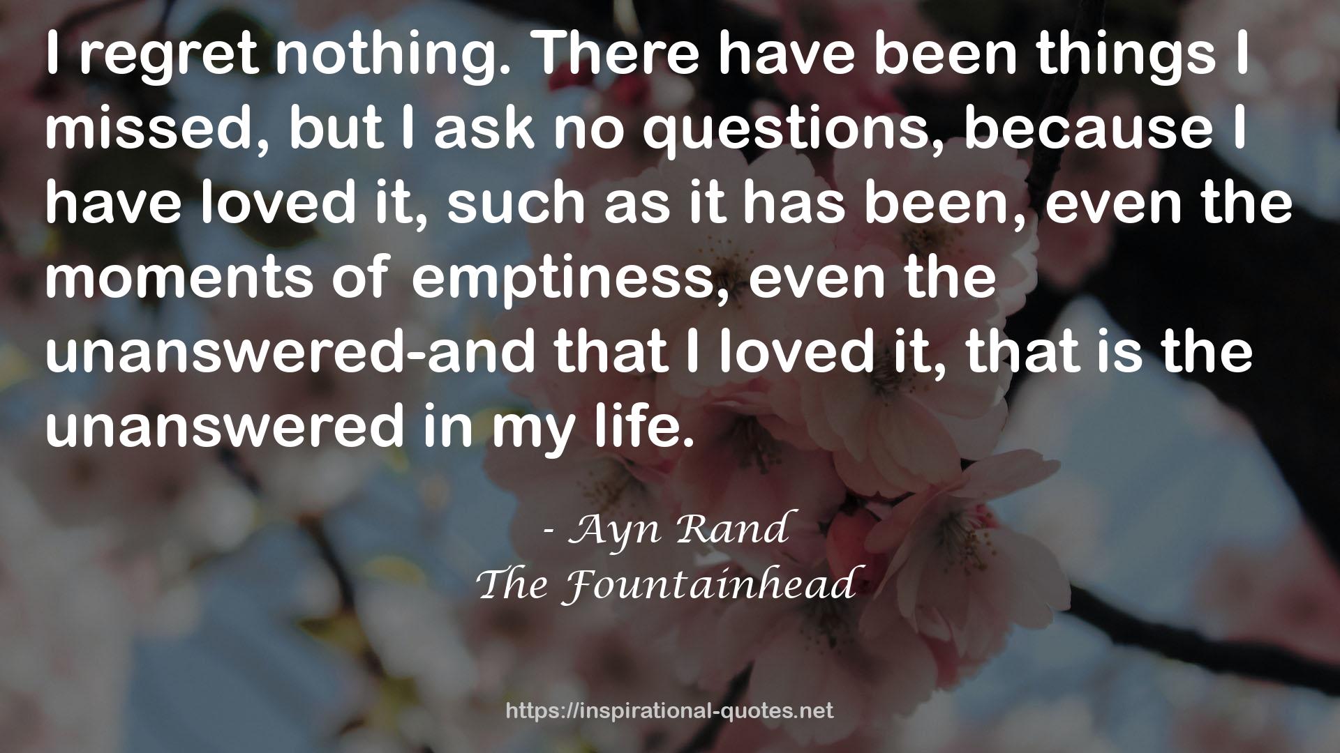 The Fountainhead QUOTES