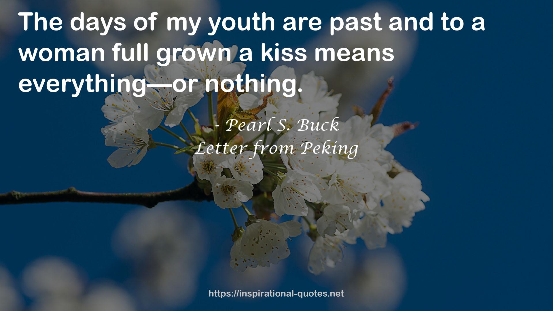 Letter from Peking QUOTES