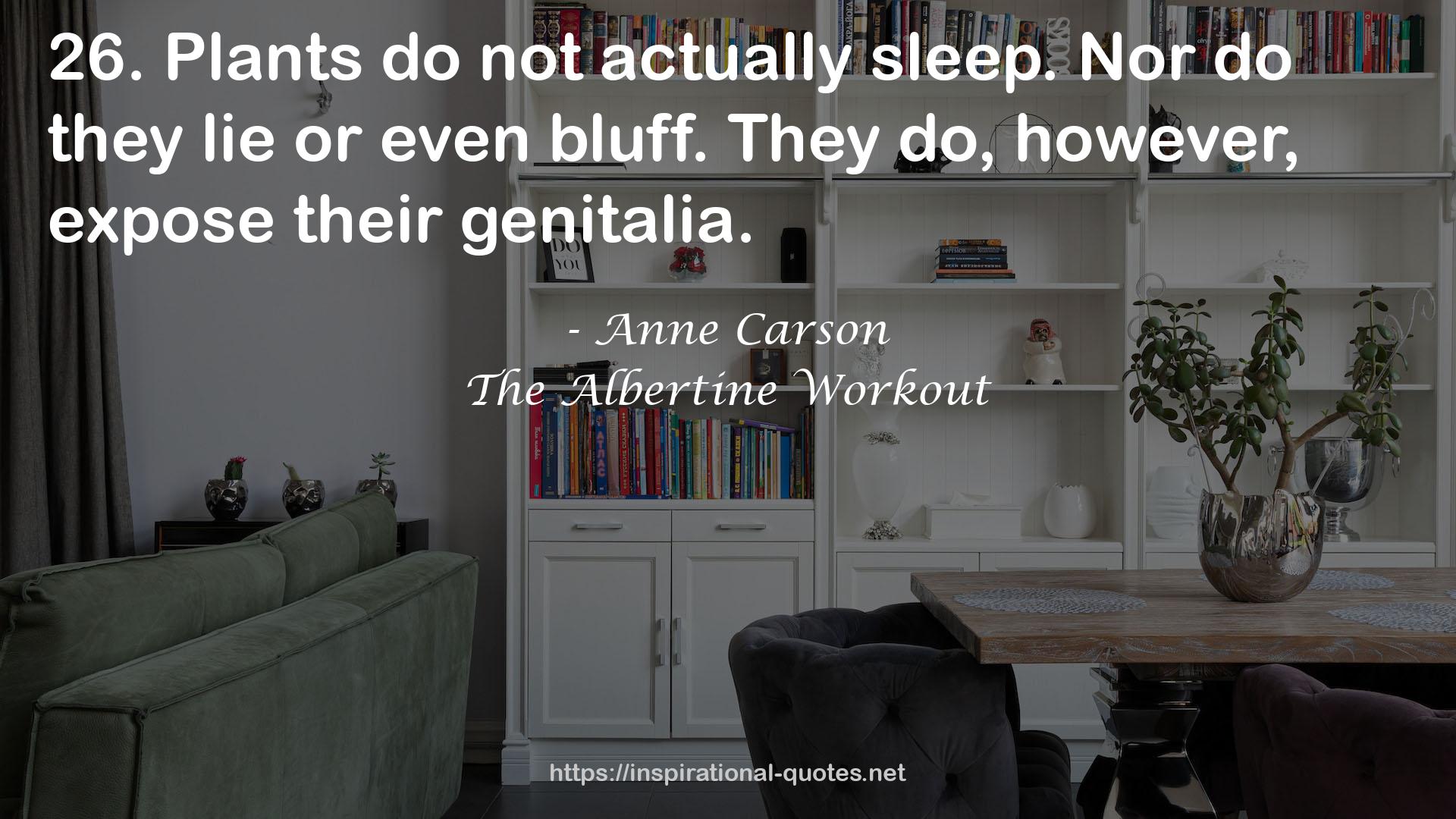 The Albertine Workout QUOTES