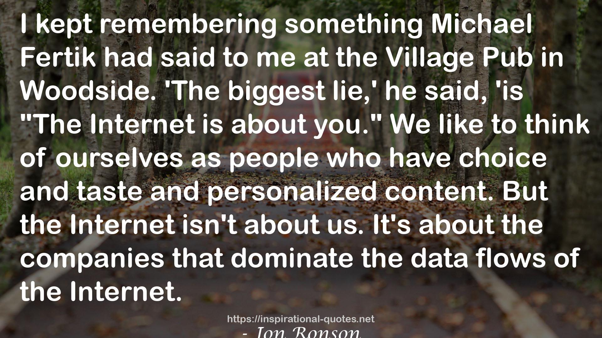 Jon Ronson QUOTES