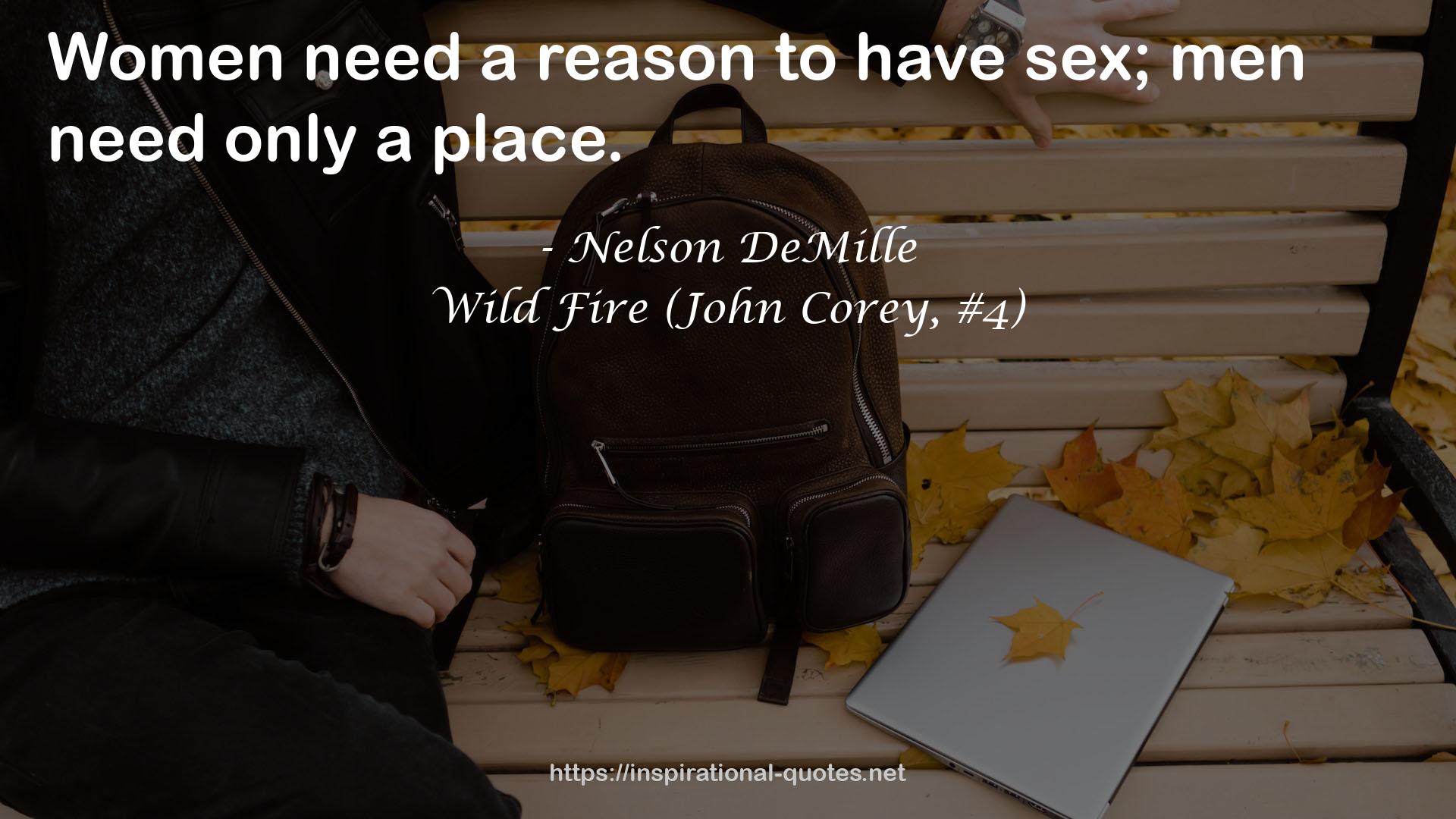 Wild Fire (John Corey, #4) QUOTES