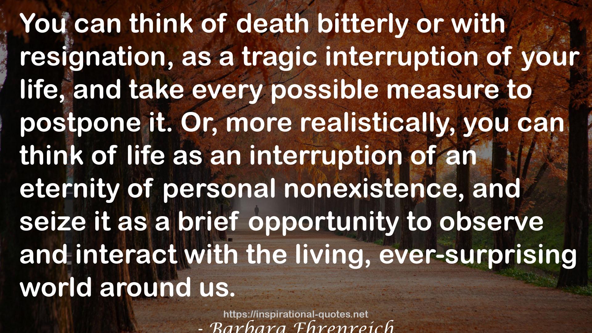 Natural Causes: An Epidemic of Wellness, the Certainty of Dying, and Killing Ourselves to Live Longer QUOTES