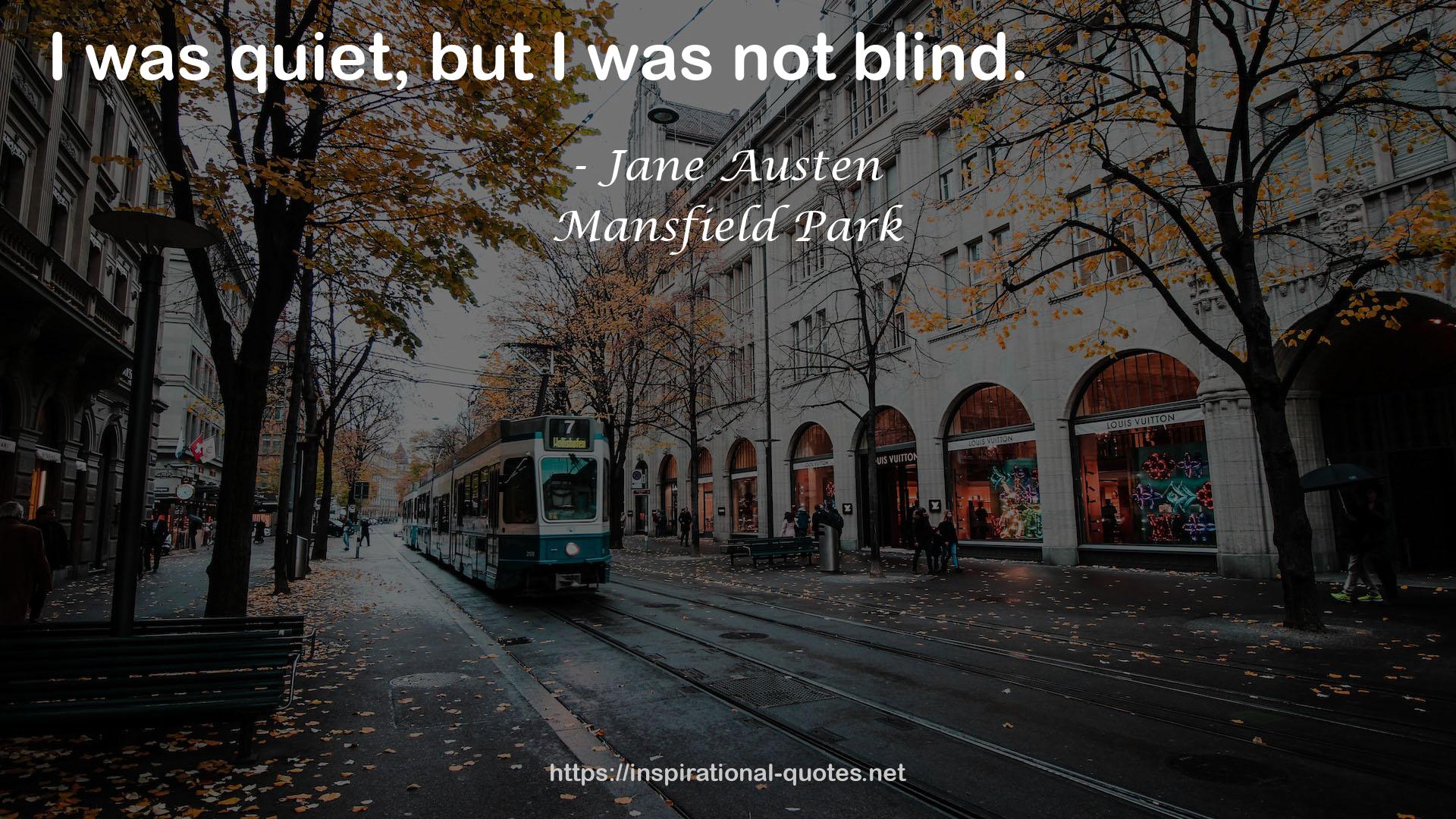 Mansfield Park QUOTES