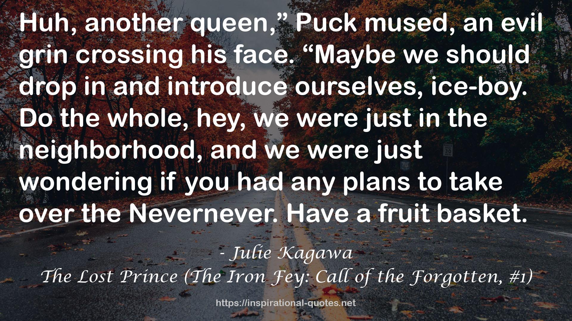 The Lost Prince (The Iron Fey: Call of the Forgotten, #1) QUOTES