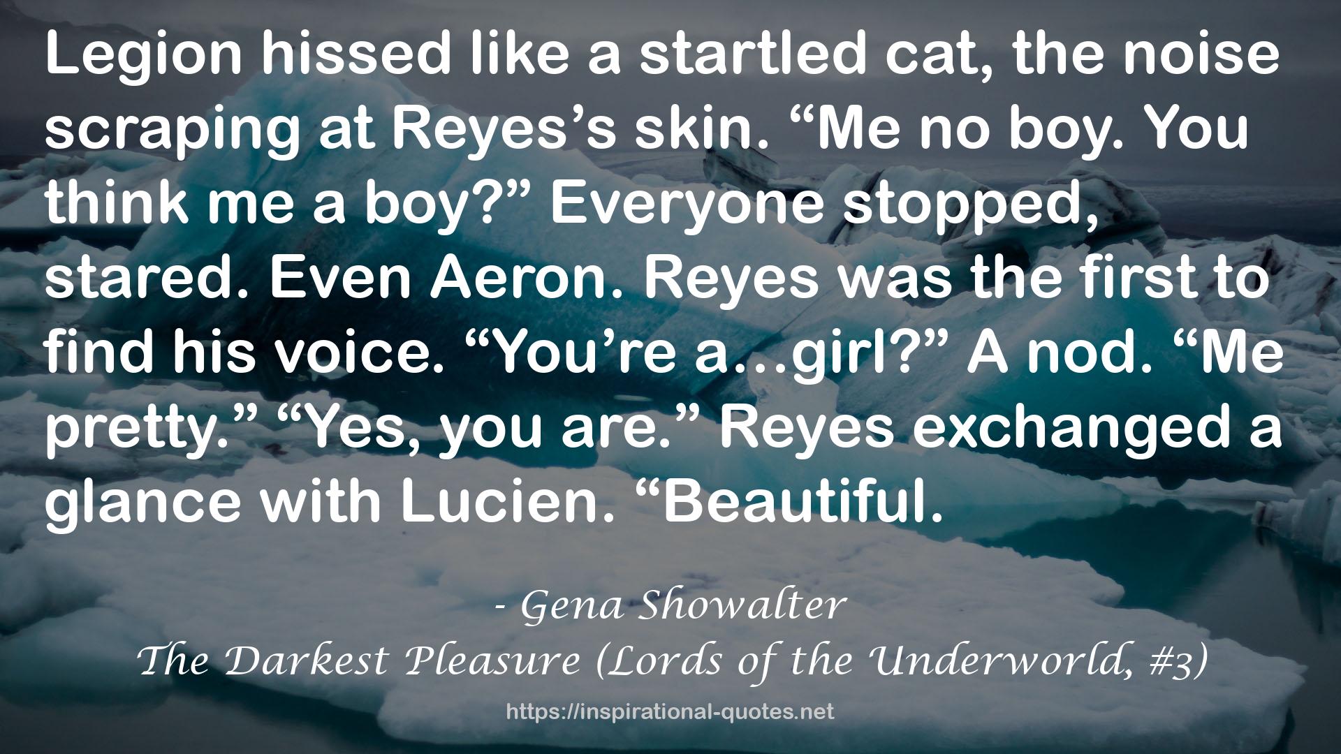 The Darkest Pleasure (Lords of the Underworld, #3) QUOTES