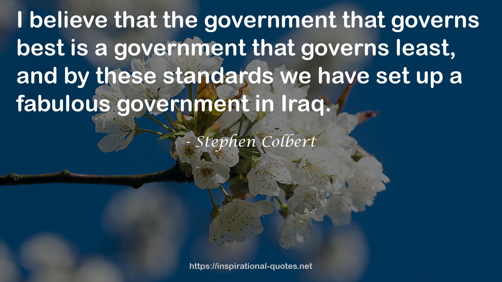 a fabulous government  QUOTES