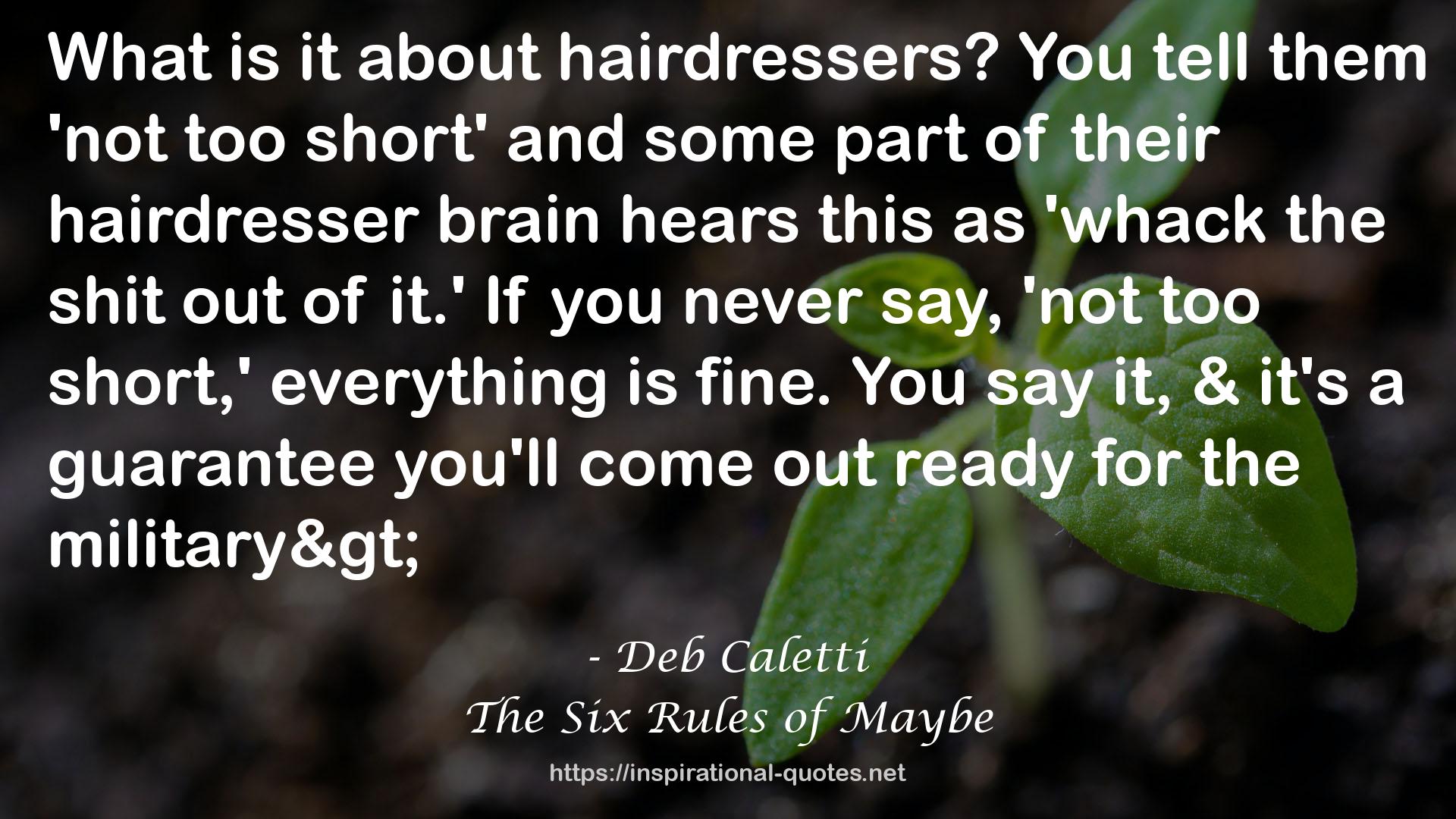 hairdresser  QUOTES