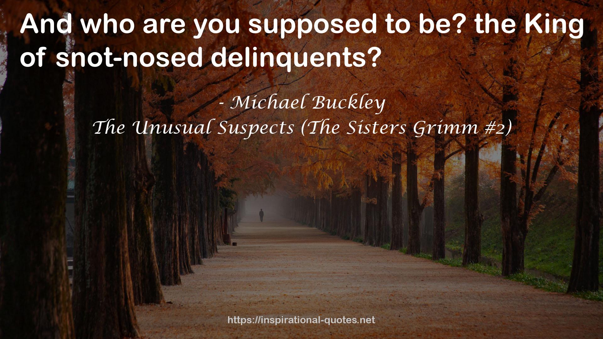 The Unusual Suspects (The Sisters Grimm #2) QUOTES