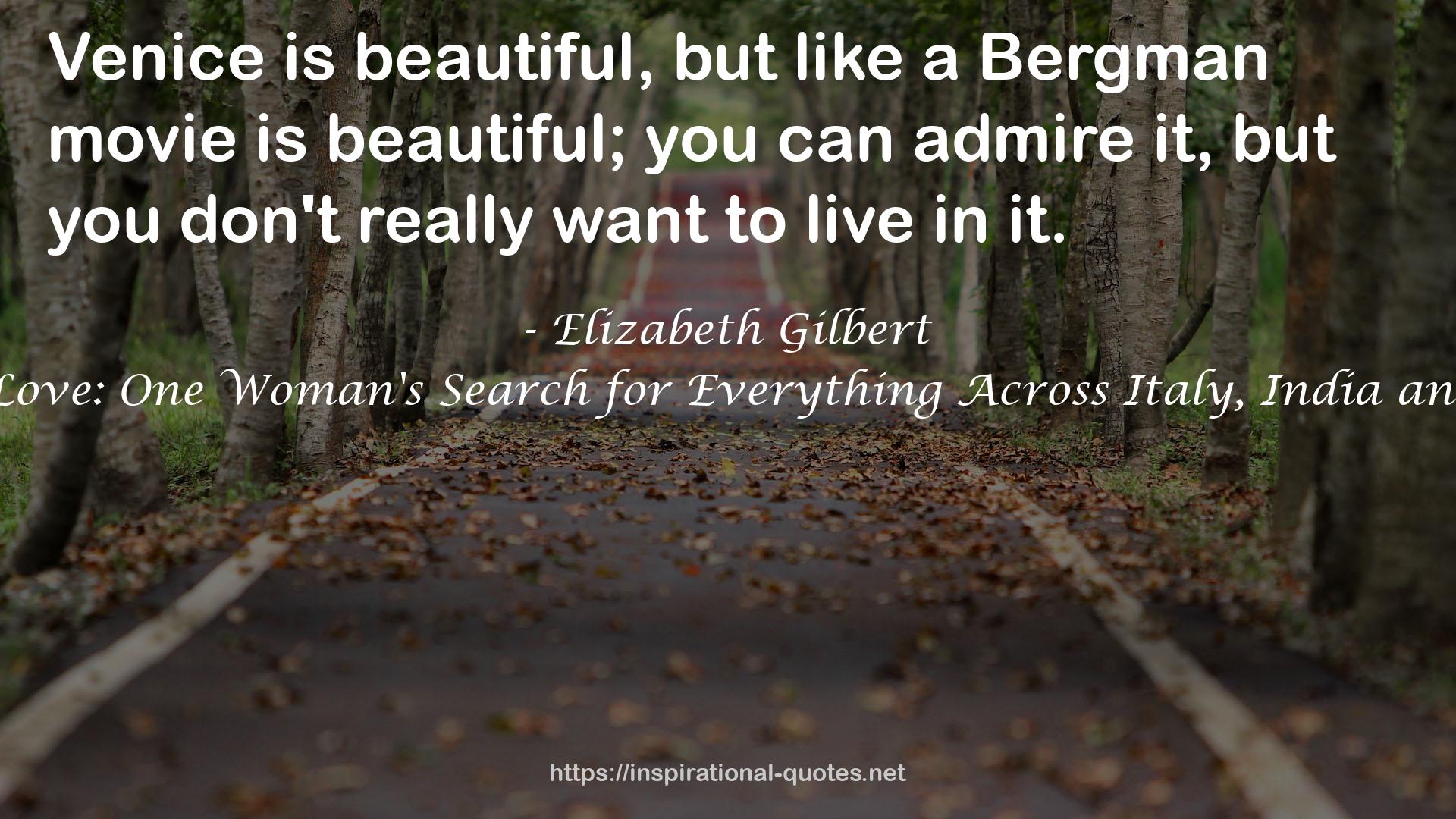 Bergman  QUOTES