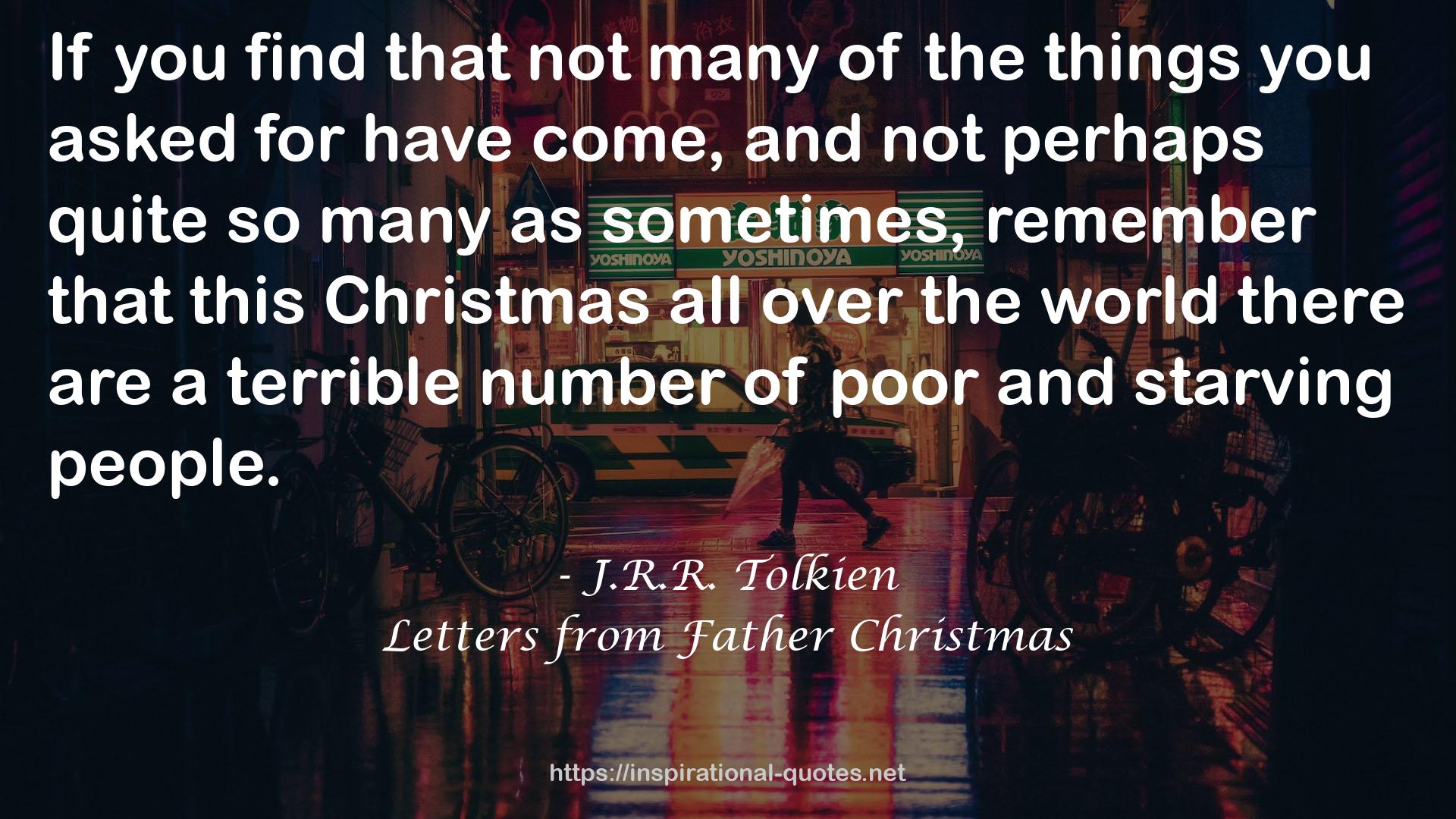 Letters from Father Christmas QUOTES