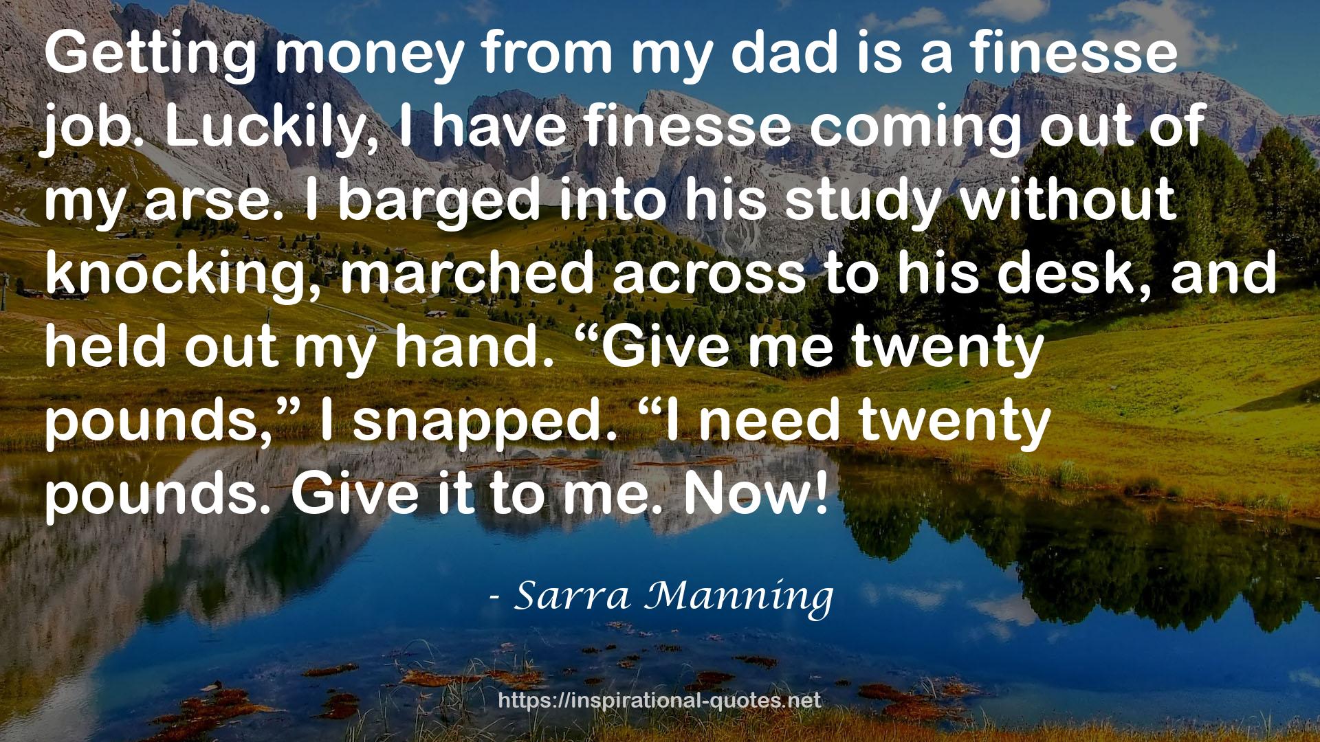 Sarra Manning QUOTES