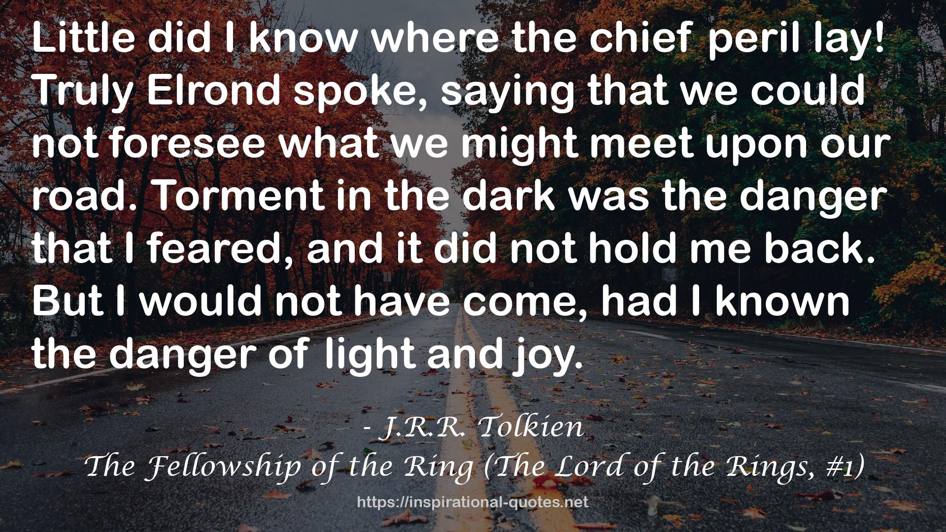 The Fellowship of the Ring (The Lord of the Rings, #1) QUOTES