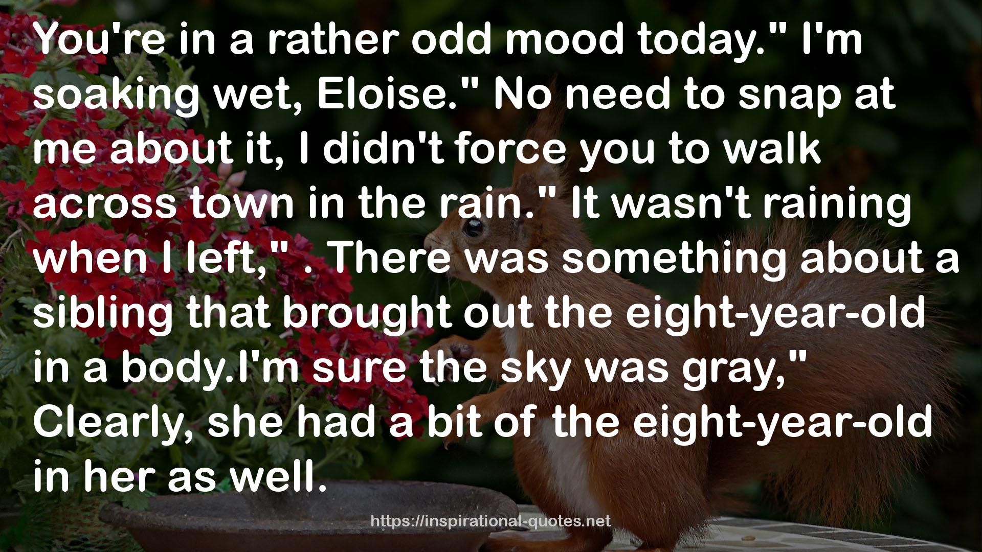 a rather odd mood  QUOTES