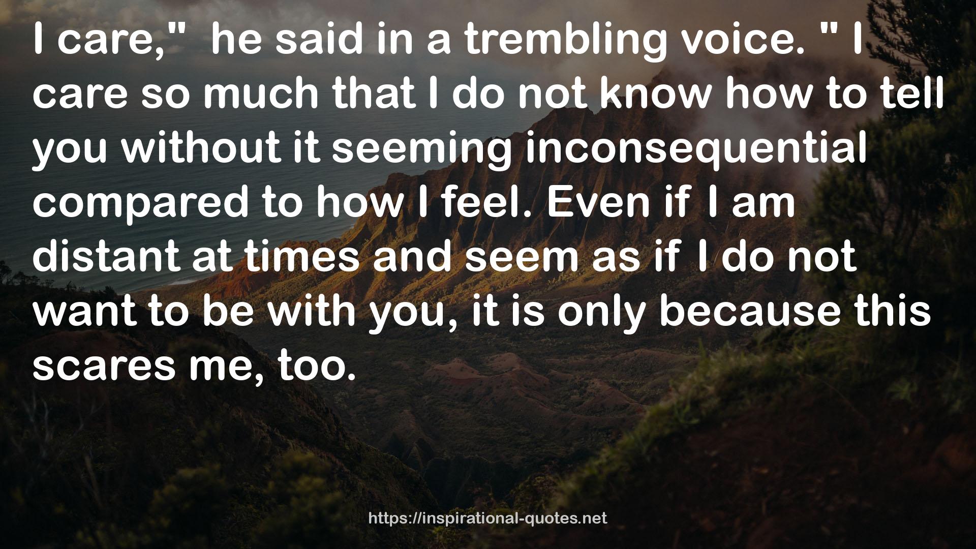 trembling  QUOTES