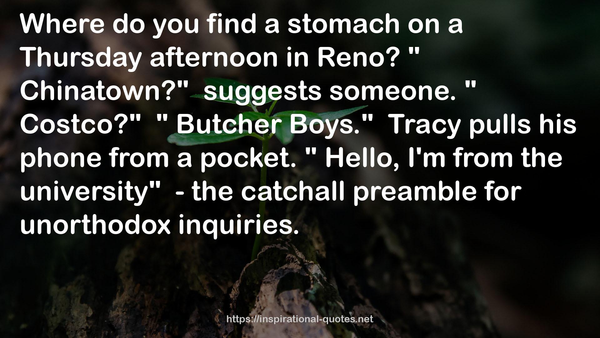 Tracy  QUOTES