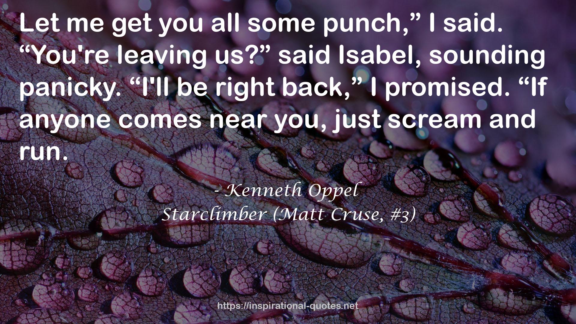 Starclimber (Matt Cruse, #3) QUOTES