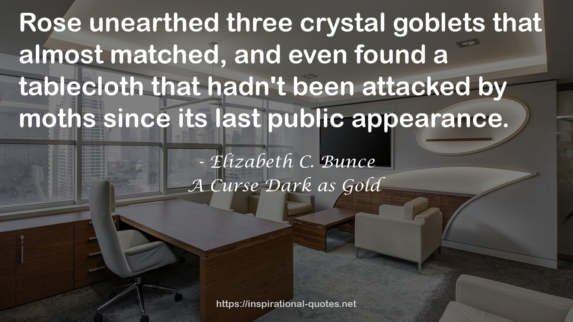 three crystal goblets  QUOTES