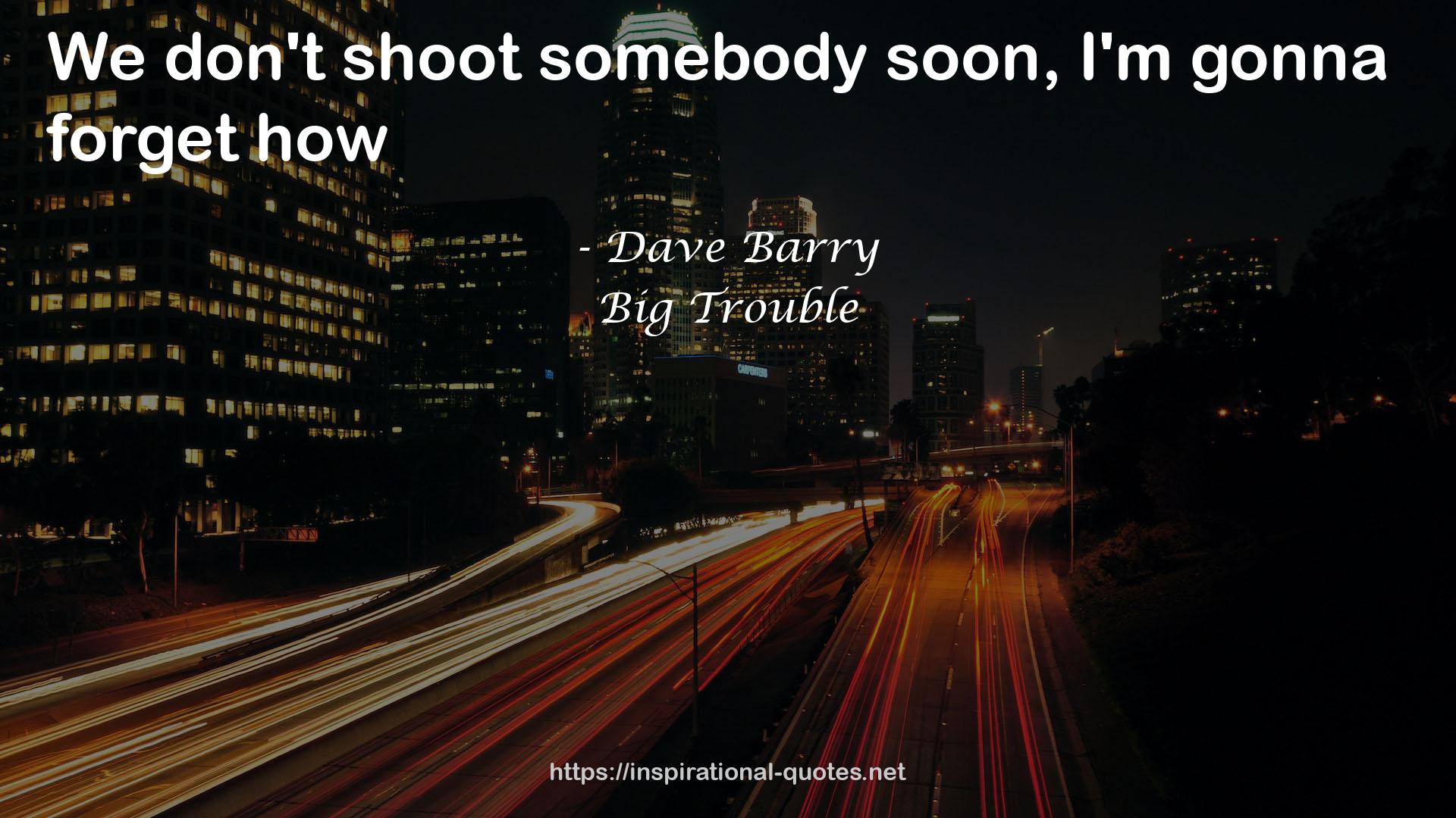 Big Trouble QUOTES